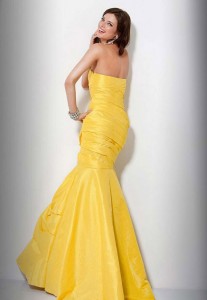 желтые платья на выпускной 2012